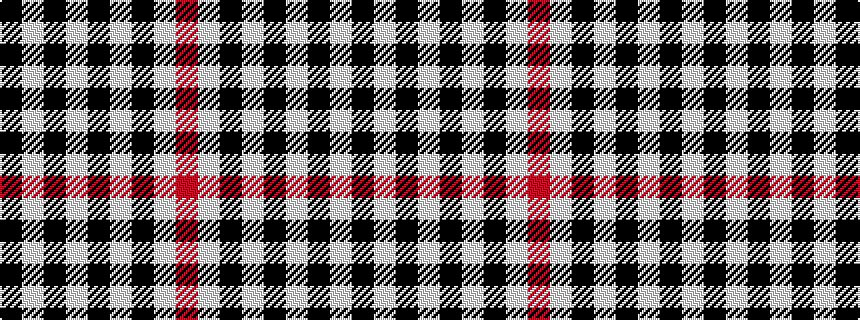 idealised woven sample of pattern KWKWKWKWR