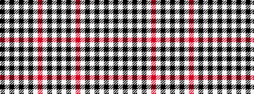 idealised woven sample of pattern KWKWKWKWRWKWK