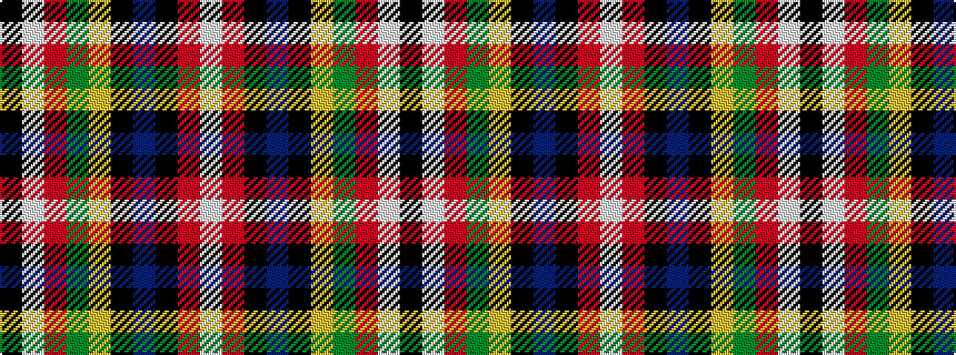 idealised woven sample of pattern KWRGYKBKRW