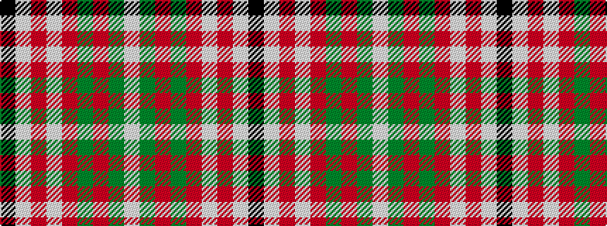 idealised woven sample of pattern KWRWRGRGW