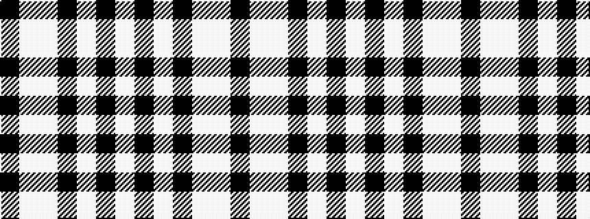 idealised woven sample of pattern KWWKWKW