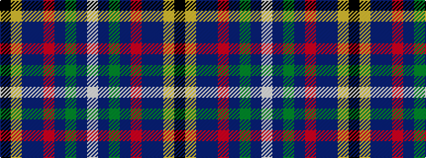 idealised woven sample of pattern KYBBRBGBW