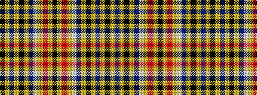 idealised woven sample of pattern KYBYKYBWYRYK