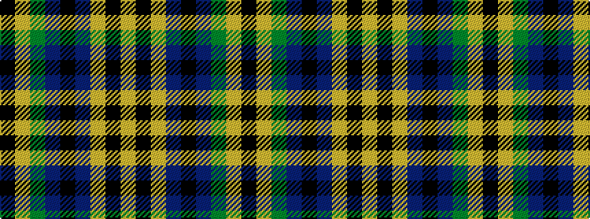 idealised woven sample of pattern KYGBKBYKY