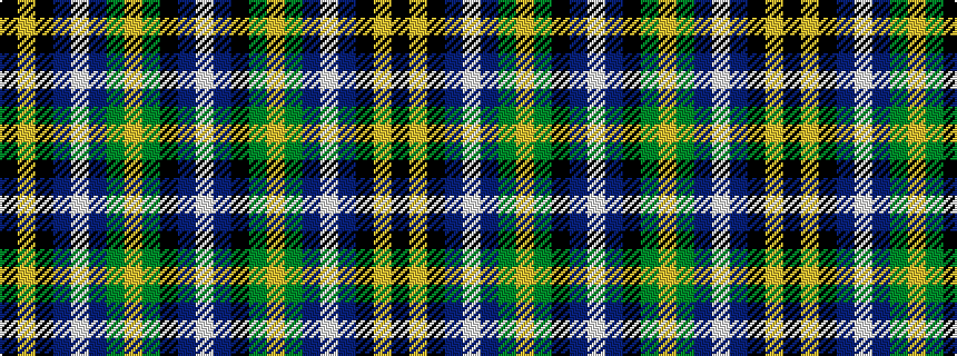 idealised woven sample of pattern KYKBWBGYGKBW