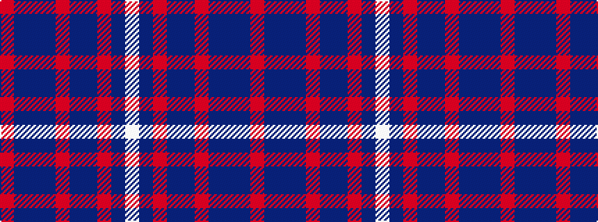 idealised woven sample of pattern RBBBRBBRBW