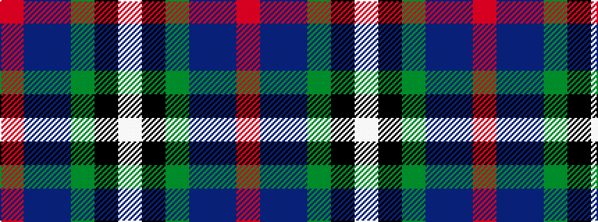 idealised woven sample of pattern RBBGKW