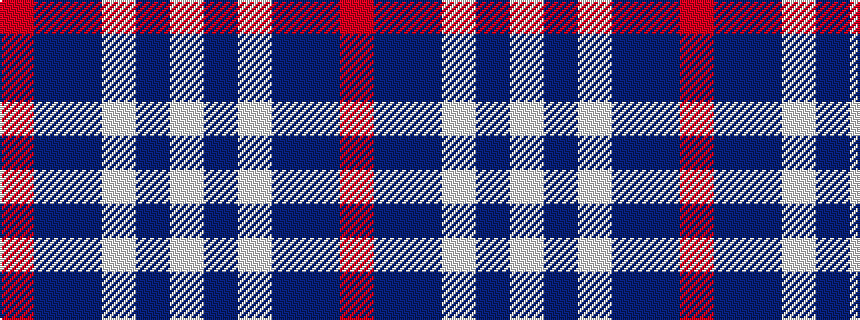 idealised woven sample of pattern RBBWBW