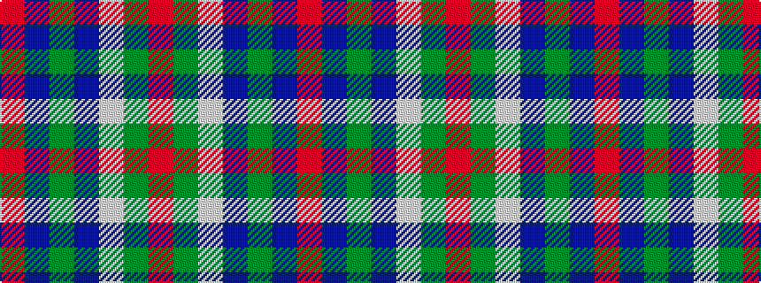 idealised woven sample of pattern RBGBWGR