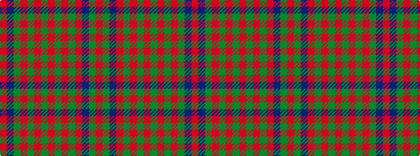idealised woven sample of pattern RBGRGRGRGRGRBGR