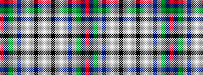 idealised woven sample of pattern RBGWBWWWKWW