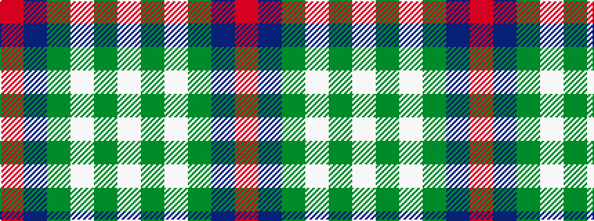 idealised woven sample of pattern RBGWGW