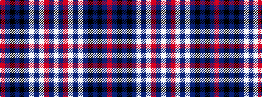 idealised woven sample of pattern RBKBKBWBWRBW