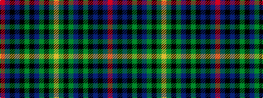 idealised woven sample of pattern RBKBKGKBGKGY