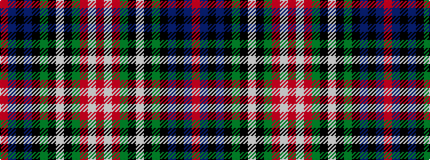 idealised woven sample of pattern RBKBKGKWKGRWR