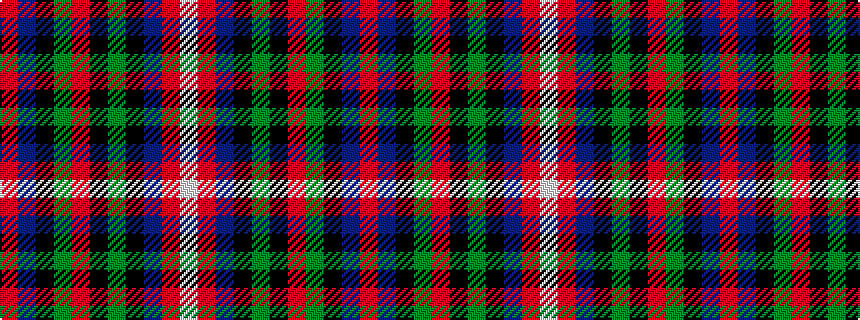 idealised woven sample of pattern RBKGRKGKBRW