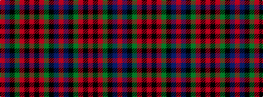 idealised woven sample of pattern RBKGRKRKRGKBR