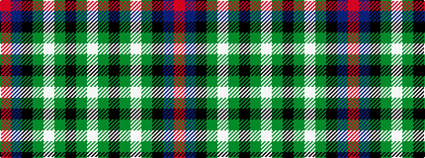 idealised woven sample of pattern RBKGWGKGW
