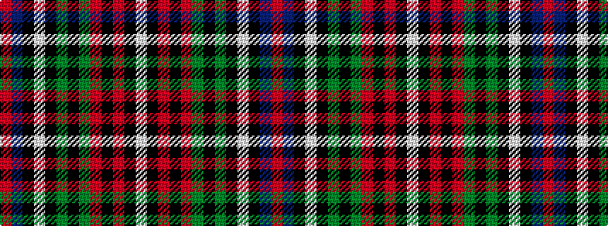 idealised woven sample of pattern RBKWKGKGRKRKW
