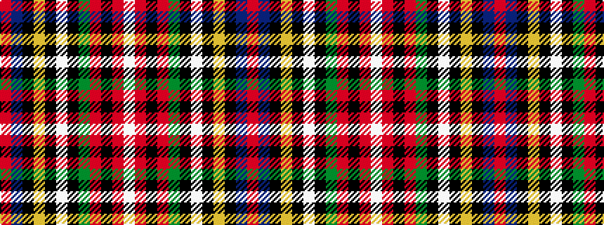 idealised woven sample of pattern RBKYKWKGRKRW