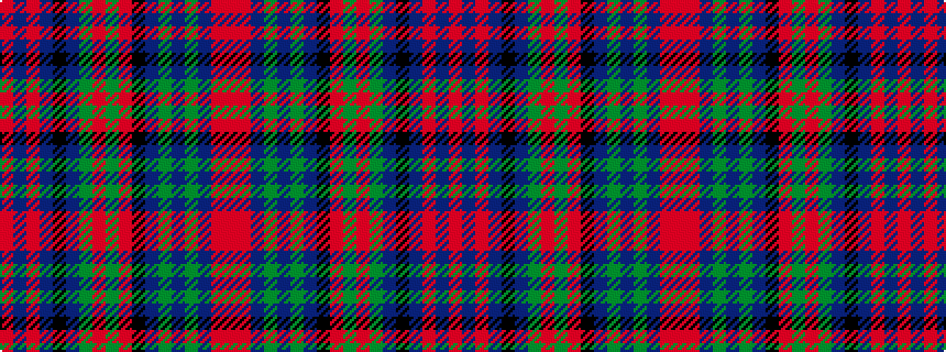 idealised woven sample of pattern RBRBKBGRGRKBGBGBRR