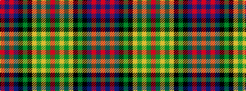 idealised woven sample of pattern RBRBKGKYGYGR