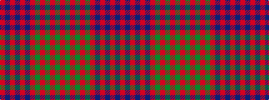 idealised woven sample of pattern RBRBRBRGRGRGR