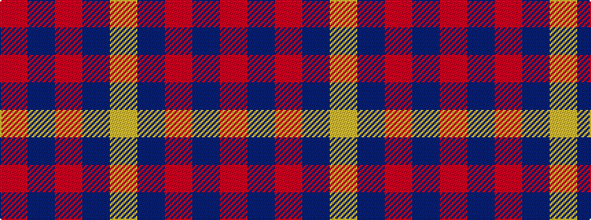 idealised woven sample of pattern RBRBY