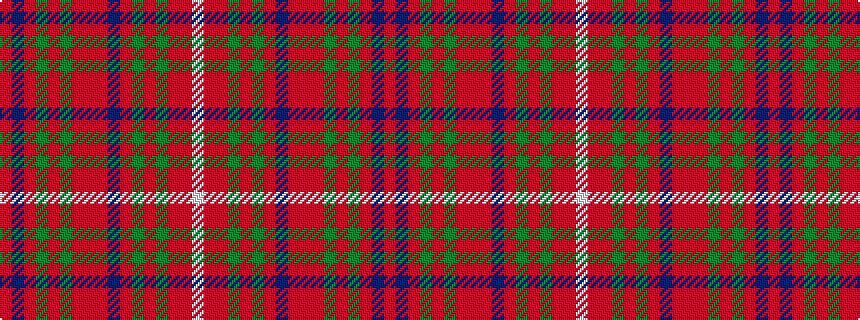 idealised woven sample of pattern RBRGRGRRRBRGRGRRW