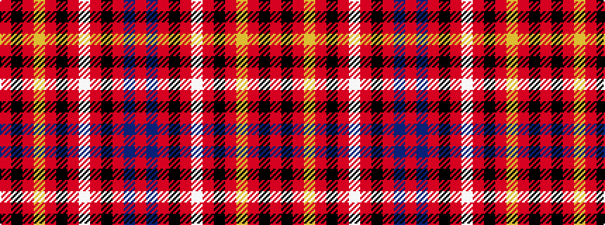 idealised woven sample of pattern RBRKRWRKRYRKR