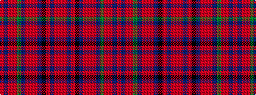 idealised woven sample of pattern RBRRGBRRRBKRBRR