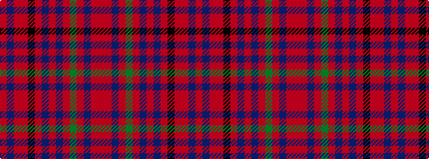 idealised woven sample of pattern RBRRKRBRBRGRBRR