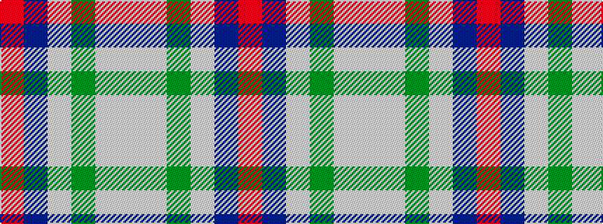 idealised woven sample of pattern RBWGWW