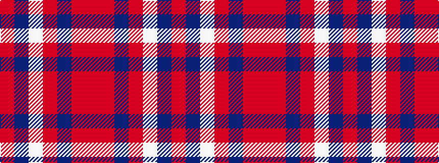 idealised woven sample of pattern RBWRBRR
