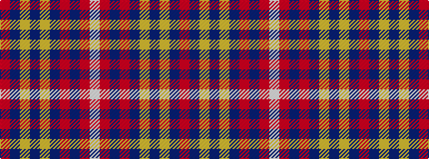 idealised woven sample of pattern RBYBYBRBRW
