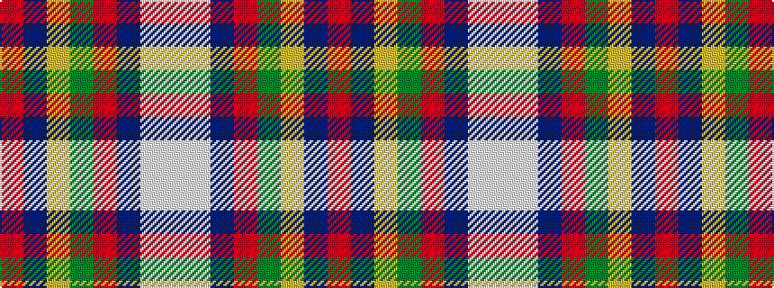 idealised woven sample of pattern RBYGRBWW