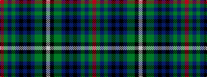 idealised woven sample of pattern RGBGBKBKBGGKW