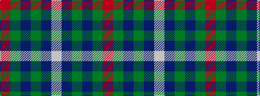 idealised woven sample of pattern RGBGBW