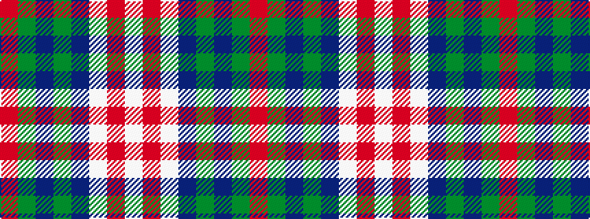 idealised woven sample of pattern RGBGBWRW
