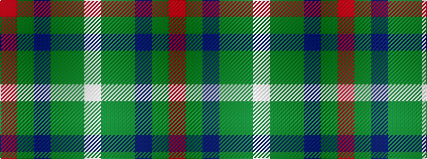 idealised woven sample of pattern RGBGGW