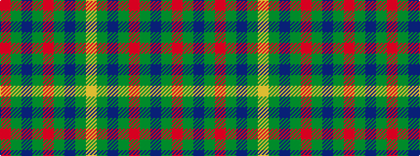 idealised woven sample of pattern RGBGRGBGY
