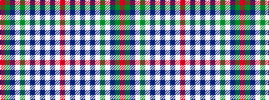 idealised woven sample of pattern RGBWGWBWBWBWR