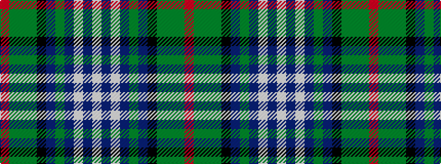 idealised woven sample of pattern RGGGKBGBWBW