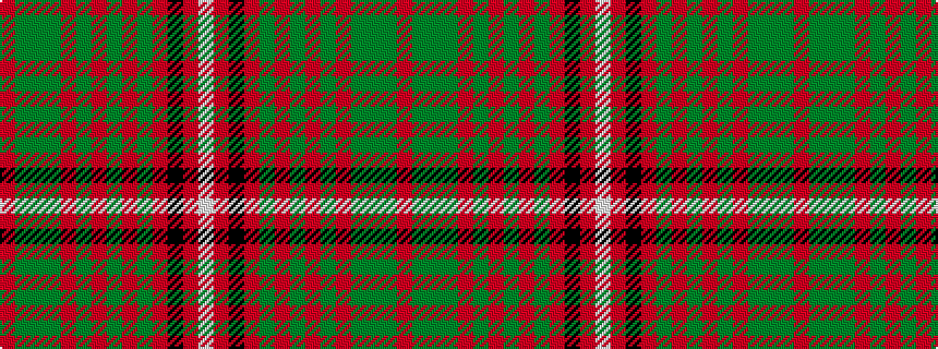 idealised woven sample of pattern RGGGRGRGRGRKRW