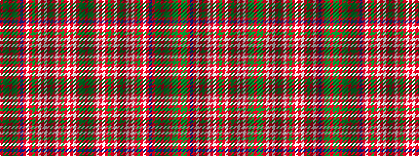 idealised woven sample of pattern RGGRGGRBRWRGRWRWRGRWRGRWRWRGGR