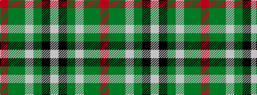 idealised woven sample of pattern RGGWGKW