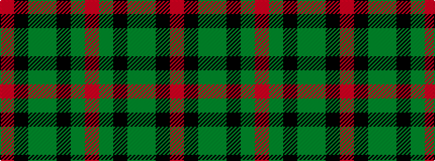 idealised woven sample of pattern RGKGGKR