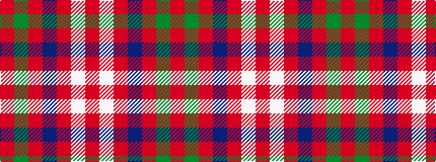 idealised woven sample of pattern RGRBRWR
