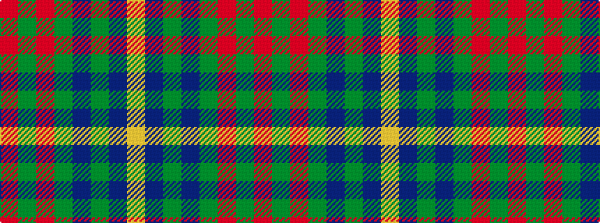 idealised woven sample of pattern RGRGBGBY