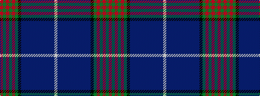 idealised woven sample of pattern RGRGRGKBBBBBBBBBBBW